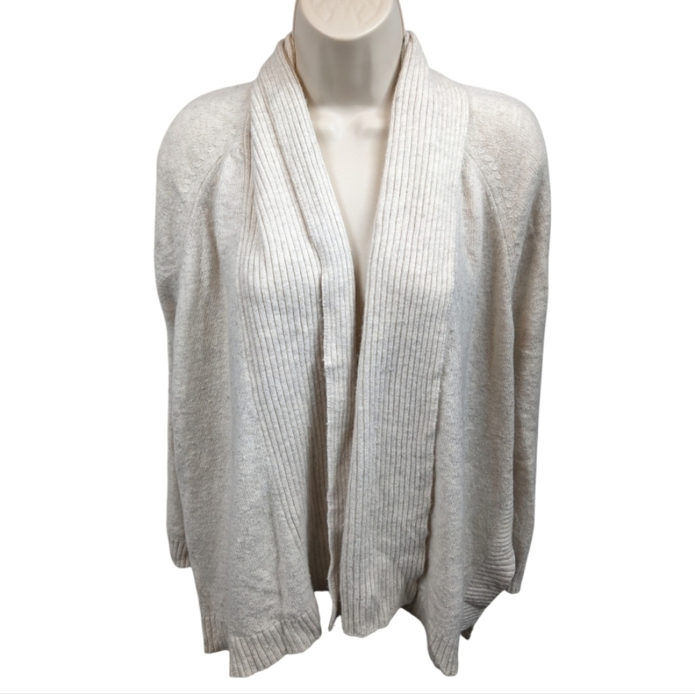 Pure Jill J Jill Open Front Wool Blend Cardigan Sz M